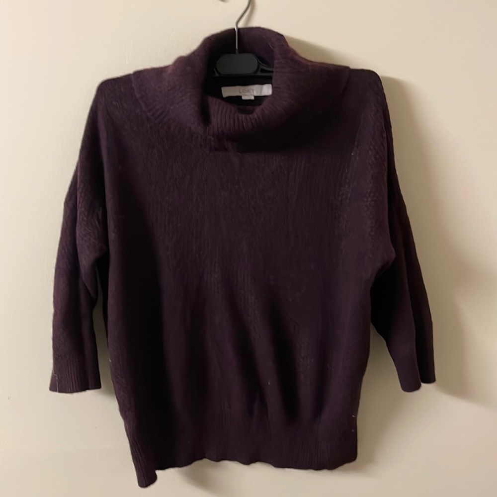 LOFT Turtleneck Crop Sweater